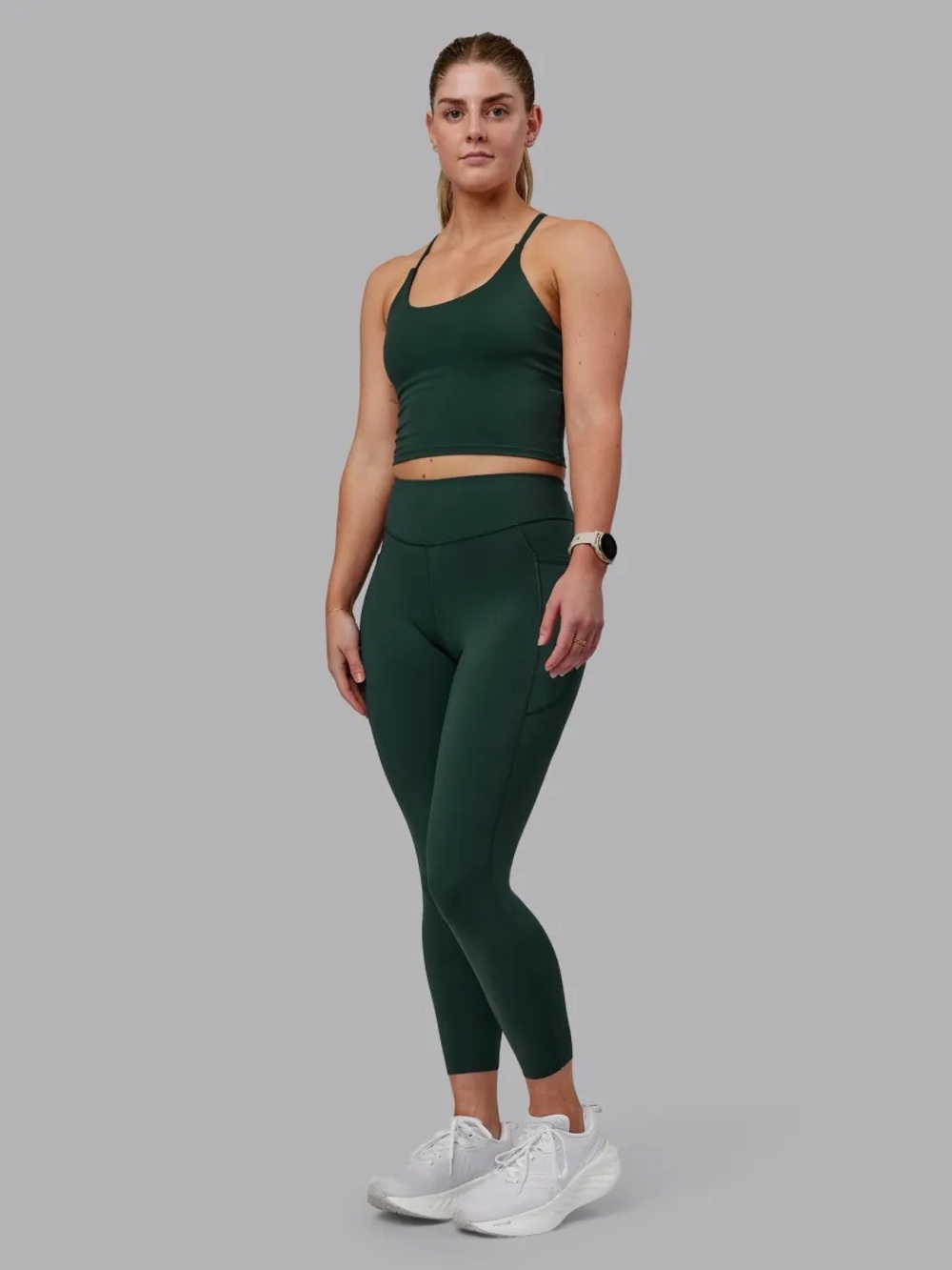 LSKD Elite high rise 7/8 legging in vital green - S